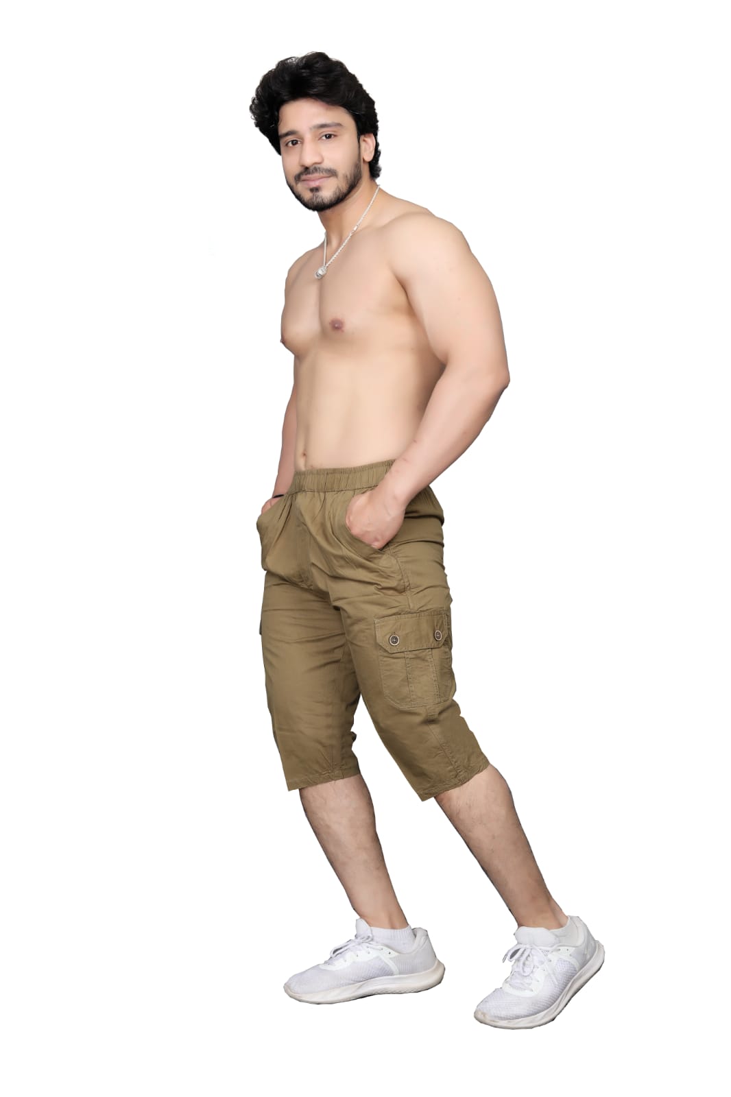 cotton twill capri